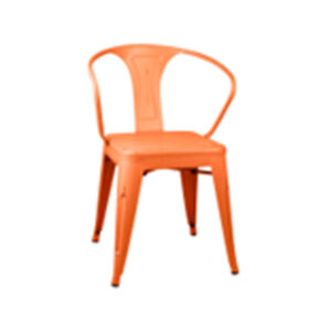 SILLA METÁLICA STRONG VINTAGE NARANJA